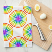 Regenbogen-Spiralmuster Handtuch (Viertel Falte)