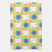 Regenbogen-Spiralmuster Handtuch (Vertikal)