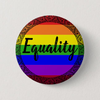 Regenbogen-Spitze-Gleichheits-Button Button