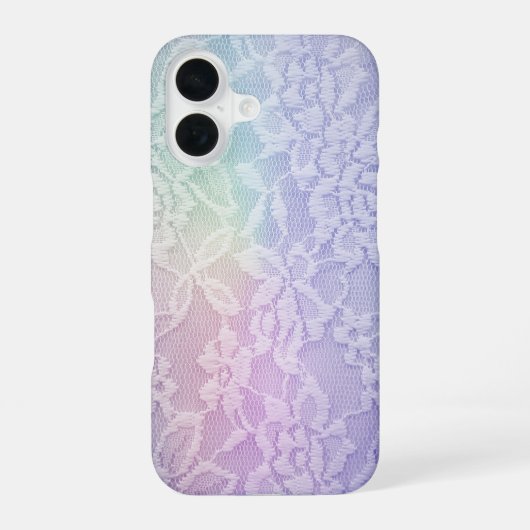 Regenbogen-Spitze iPhone 16 Hülle (Rückseite)