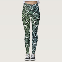 Regenbogen-Spitzen-&-Herzen-Leggings Leggings