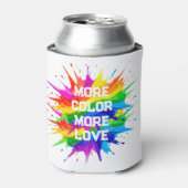 Regenbogen-Splash-Pride-Monat-Design Dosenkühler (Kanne Vorderseite)