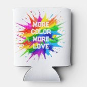 Regenbogen-Splash-Pride-Monat-Design Dosenkühler (Rückseite)