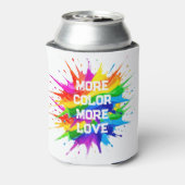 Regenbogen-Splash-Pride-Monat-Design Dosenkühler (Kanne Rückseite)