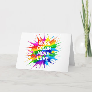 Regenbogen-Splash-Pride-Monat-Design Feiertagskarte