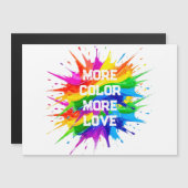 Regenbogen-Splash-Pride-Monat-Design Magneteinladung (Vorne/Hinten)
