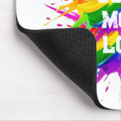 Regenbogen-Splash-Pride-Monat-Design Mousepad (Ecke)