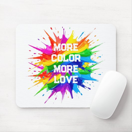 Regenbogen-Splash-Pride-Monat-Design Mousepad (Mit Mouse)
