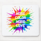 Regenbogen-Splash-Pride-Monat-Design Mousepad (Vorne)