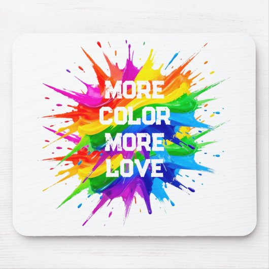 Regenbogen-Splash-Pride-Monat-Design Mousepad (Vorne)
