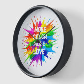 Regenbogen-Splash-Pride-Monat-Design Uhr (Winkel)