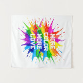 Regenbogen-Splash-Pride-Monat-Design Wandteppich (Vorderseite (Horizontal))
