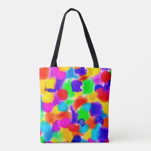 Regenbogen-Splash Tasche (Rückseite)