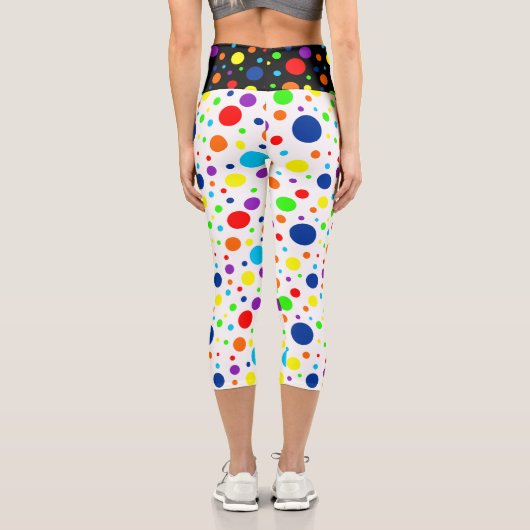 Regenbogen Spots Capris (Rückseite)
