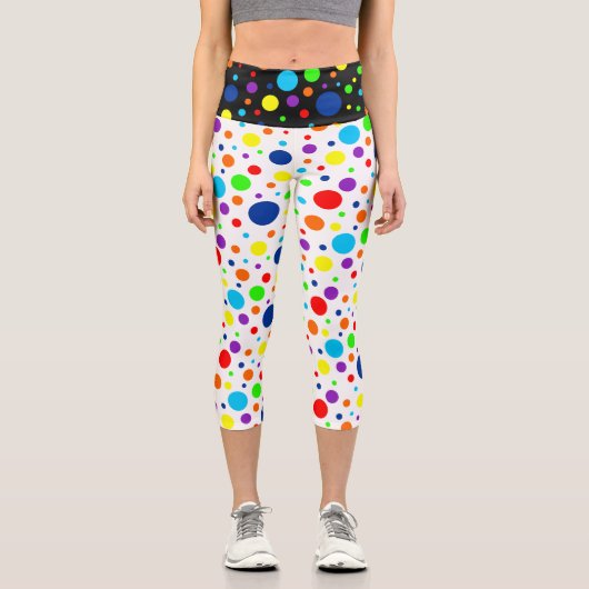 Regenbogen Spots Capris (Vorderseite)