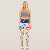 Regenbogen Spots Capris (Vorderseite)