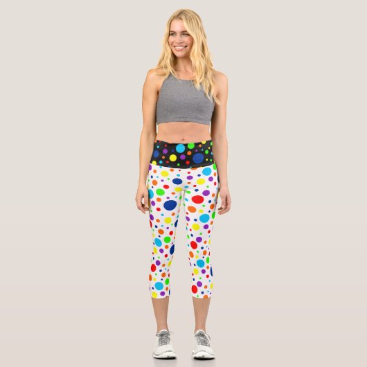 Regenbogen Spots Capris (Vorderseite)