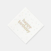 Regenbogen-Sprinkle-Geburtstagsservietten Farbige Serviette (Ecke)