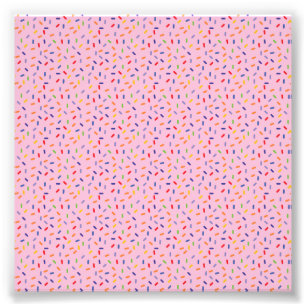 Regenbogen-Sprinklen farbenfrohe Confetti-Light Fotodruck
