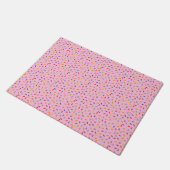 Regenbogen-Sprinklen farbenfrohe Confetti-Light Fußmatte (Schrägansicht)