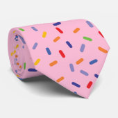 Regenbogen-Sprinklen farbenfrohe Confetti-Light Krawatte (Gerollt)