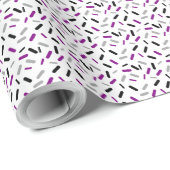 Regenbogen-Sprinkles Ace-Asexualitäts-Stolzflagge Geschenkpapier (Rolleneckpunkt)