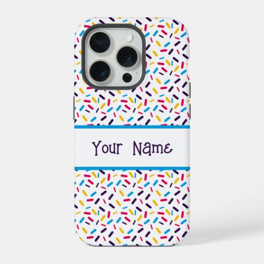 Regenbogen-Sprinkles-Polyamorie-Pride-Flagge iPhone Hülle (Rückseite)
