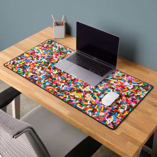 Regenbogen-Sprinkles Schreibtischunterlage (Büro 2)