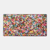 Regenbogen-Sprinkles Schreibtischunterlage (Vorderseite)