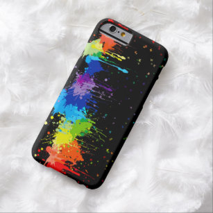 Regenbogen-Spritzen mit Schmetterlinge iPhone 6 Barely There iPhone 6 Hülle