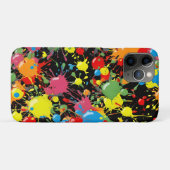 Regenbogen-Spritzer-Farbtropfen PD Case-Mate iPhone Hülle (Rückseite (Horizontal))