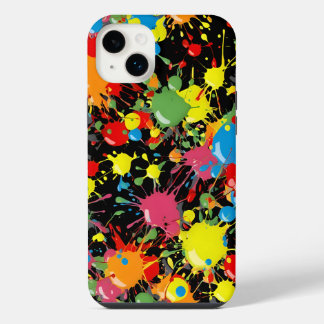 Regenbogen-Spritzer-Farbtropfen PD iPhone 14 Plus Hülle