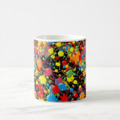 Regenbogen-Spritzer-Farbtropfen PD Kaffeetasse (Mittel)