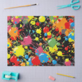 Regenbogen-Spritzer-Farbtropfen PD Seidenpapier (Basteln)
