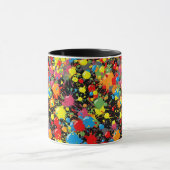 Regenbogen-Spritzer-Farbtropfen PD Tasse (Zentrum)