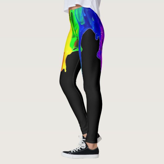 Regenbogen-Spritzer Leggings (Links)
