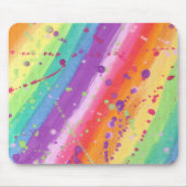 Regenbogen-Spritzer Mousepad (Vorne)