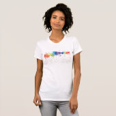 Regenbogen-Spritzer T-Shirt (Vorne ganz)