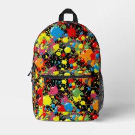 Regenbogen-Spritzlack-Tröpfchen Bedruckter Rucksack