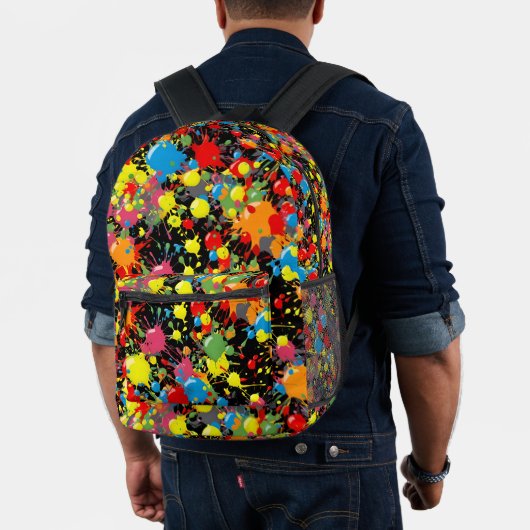 Regenbogen-Spritzlack-Tröpfchen Bedruckter Rucksack (Insitu (Modell))