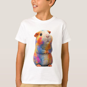 Regenbogen-Spritzlackierte Hamster-Kinder T-Shirt