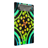 Regenbogen sprudelt Farbfeld-helles schönes klares Mini Klemmbrett (Schrägansicht)