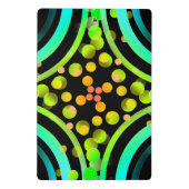 Regenbogen sprudelt Farbfeld-helles schönes klares Mini Klemmbrett (Rückseite)