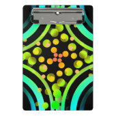 Regenbogen sprudelt Farbfeld-helles schönes klares Mini Klemmbrett (Vorderseite)