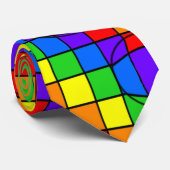 Regenbogen sprudelt Krawatte (Gerollt)