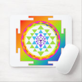 Regenbogen Sri Yantra Mousepad (Mit Mouse)