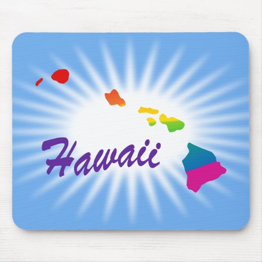 Regenbogen-Staat Hawaii Mousepad (Vorne)
