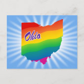 Regenbogen-Staat Ohio Postkarte (Vorderseite)