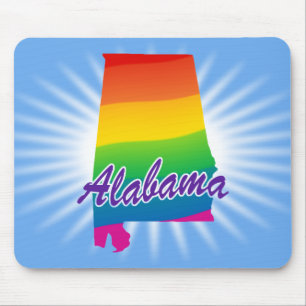 Regenbogen-Staat von Alabama Mousepad