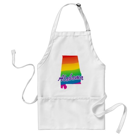 Regenbogen-Staat von Alabama Schürze (Vorne)